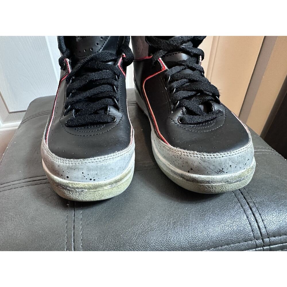 Kids Jordan 2 Retro Shoes Sz 4.5Y Infrared 23 Black Red 2014 385475-023 Sneakers - Picture 10 of 12